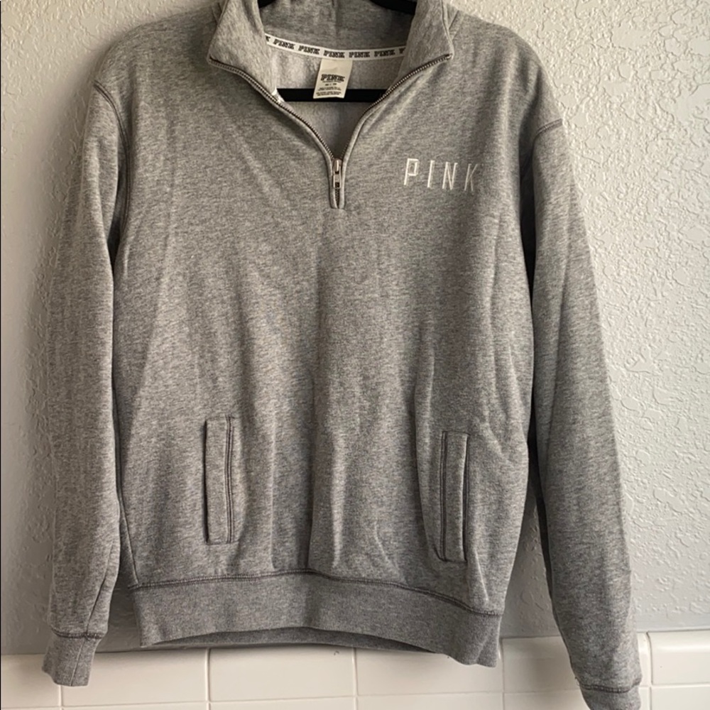 Pink pullover sweatshirt